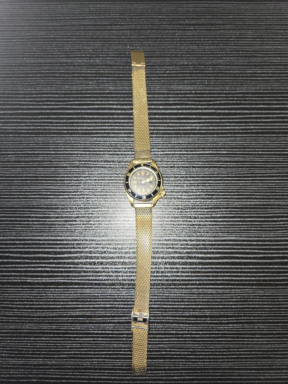 Womans Innovative Time Gold And Black Watch